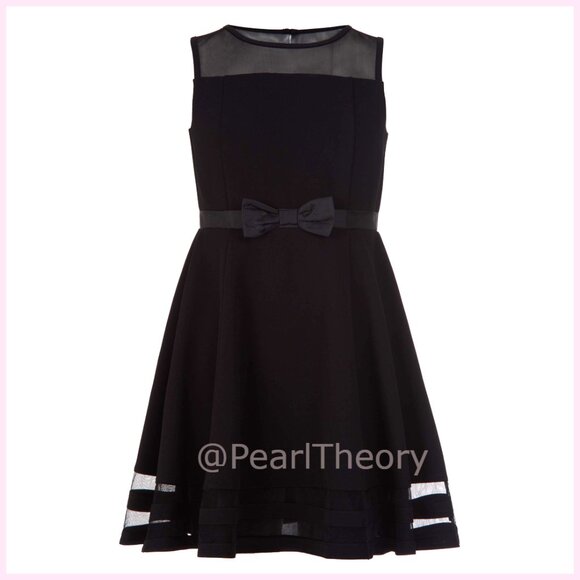 Sleeveless Party Dress Fit and Flare Silhouette Round Neck Back Zip
